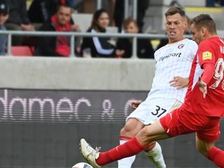 Martin Škrtel v zápase Spartak Trnava - ŠKF Sereď.