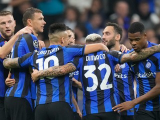 Radosť hráčov Inter Miláno.