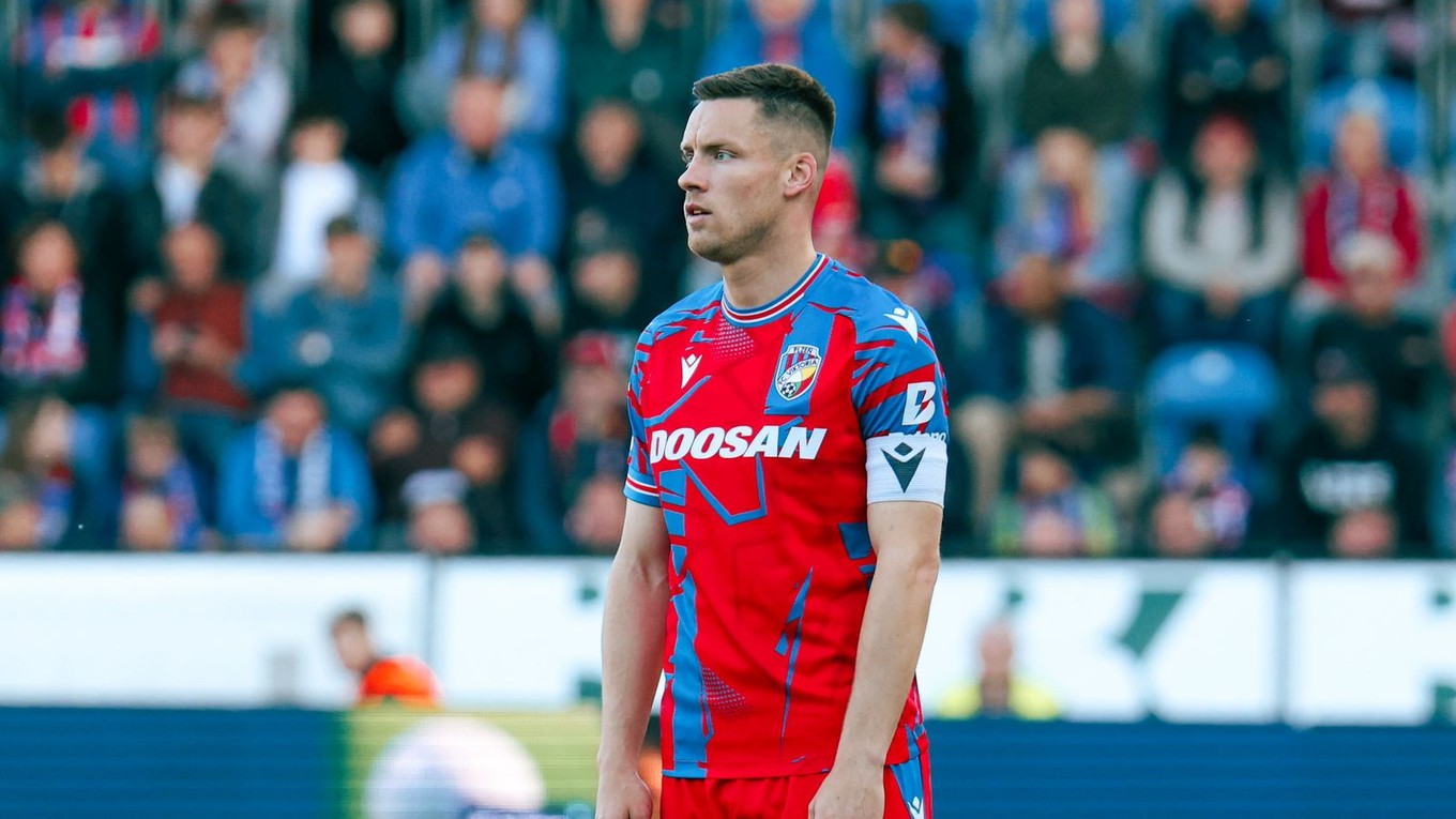 Lukáš Kalvach v drese FC Viktoria Plzeň. 