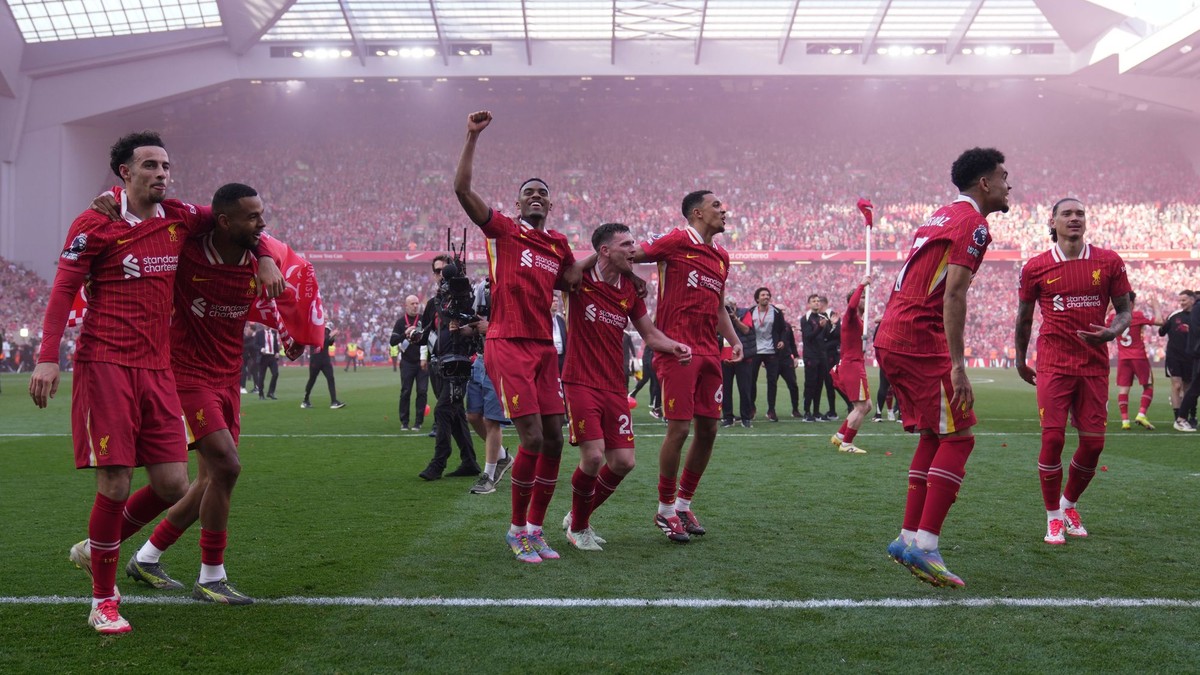 Futbalisti Liverpoolu.