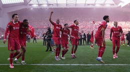 Futbalisti Liverpoolu.