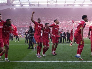 Futbalisti Liverpoolu.