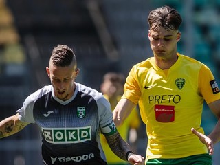 Momentka zo zápasu Žilina - Karviná