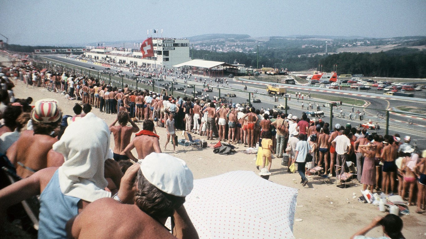 Zájazd na Veľkú cenu Maďarska Formuly 1 v roku 1986. 