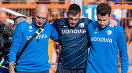 Zranenie Matúša Bera vo farbách bundesligového Bochumu.