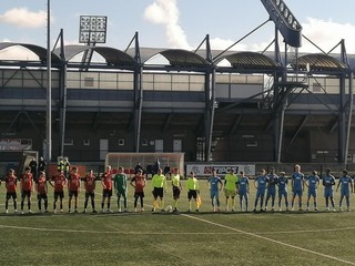 Okamihy pred začiatkom zápasu Ružomberok B - Rimavská Sobota.