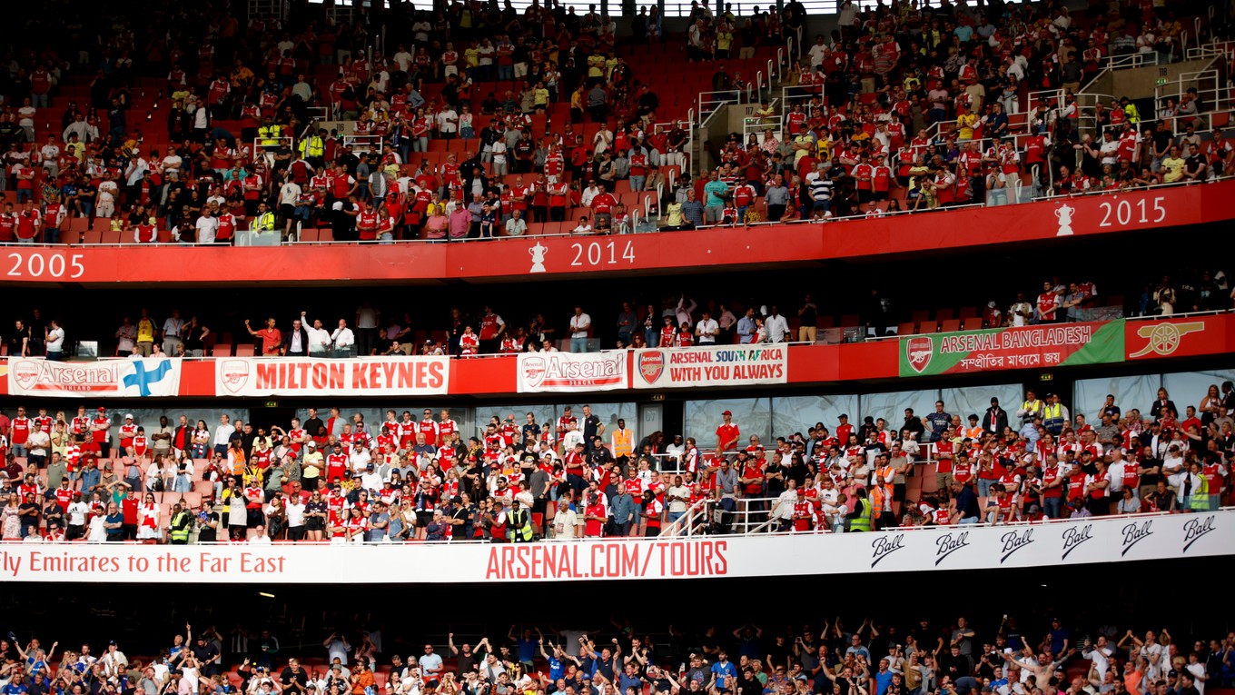 Fanúšikovia Arsenal Londýn.
