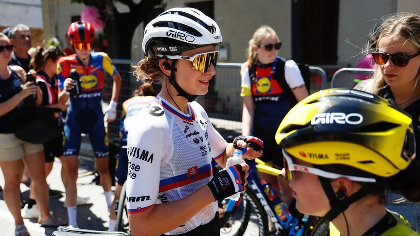 Slovenská cyklistka Viktória Chladoňová. 