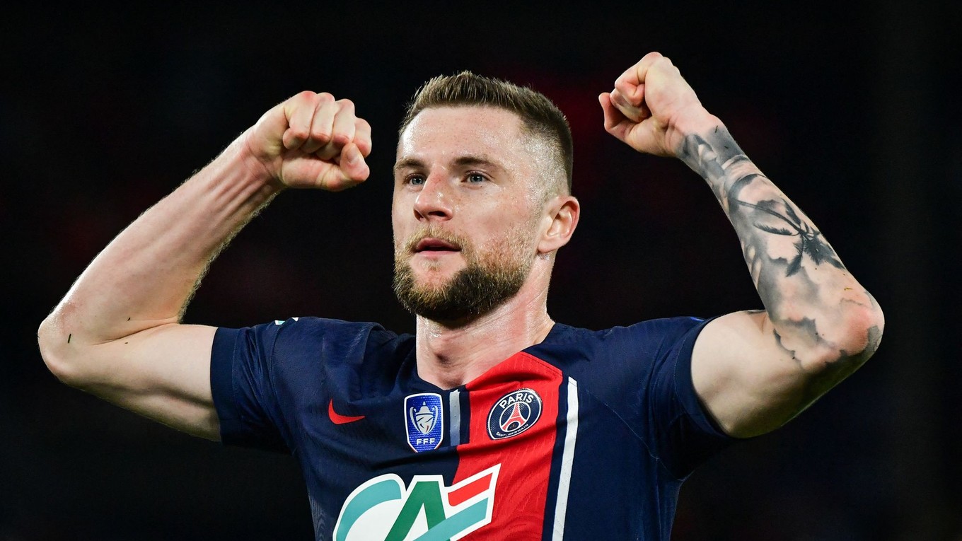 Milan Škriniar v drese PSG.