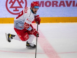 Libor Hudáček v drese HC Oceláři Třinec.