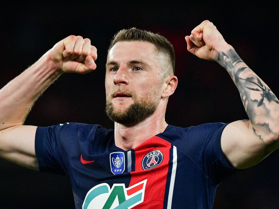 Milan Škriniar v drese PSG.