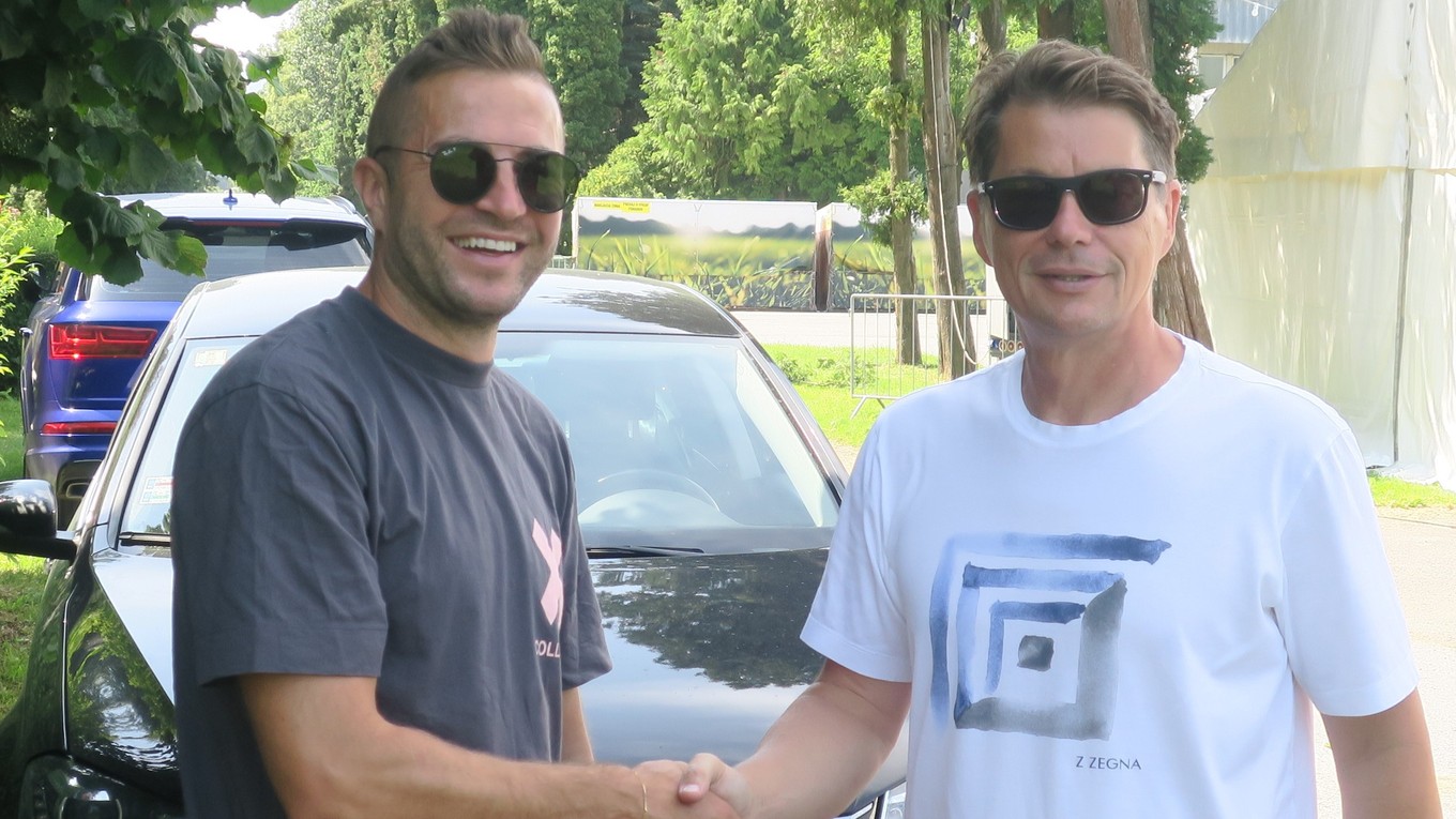 Členovia súčasného vedenia 1. FC Tatran Prešov - Ľuboš Micheľ (vpravo) a Stanislav Šesták.