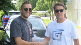 Členovia súčasného vedenia 1. FC Tatran Prešov - Ľuboš Micheľ (vpravo) a Stanislav Šesták.