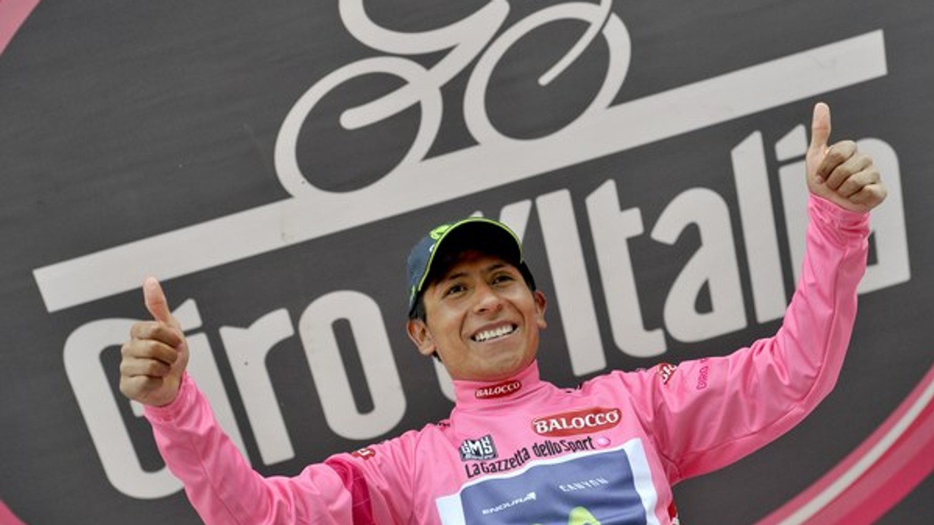 Nairo Quintana počas Giro d'Italia.