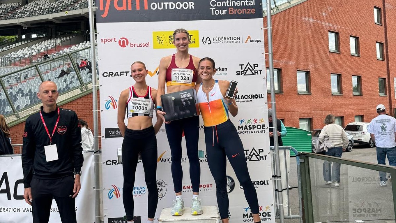 Emma Zapletalová po víťazstve v Bruseli.