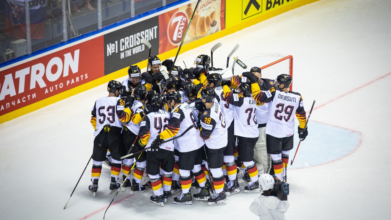 Nemeckí hokejisti, ilustračná snímka.