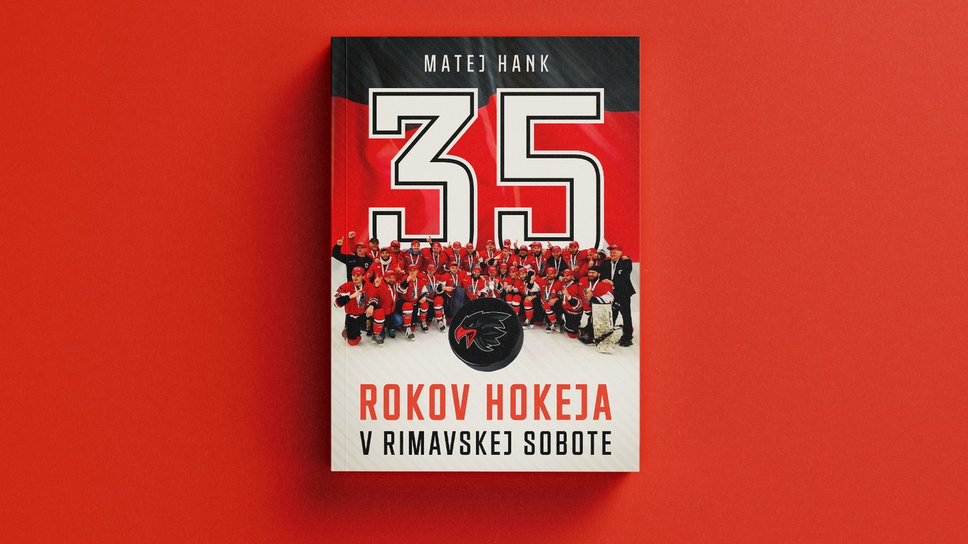 Obal knihy 35 rokov hokeja v Rimavskej Sobote. 