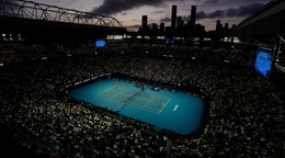 Rod Laver Arána počas grandslamu Australian Open v Melbourne v Austrálii.