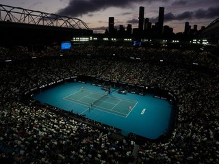 Rod Laver Arána počas grandslamu Australian Open v Melbourne v Austrálii.