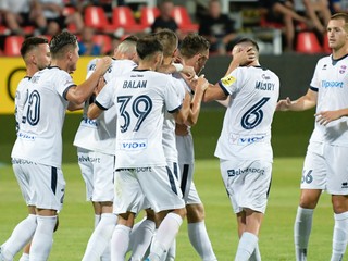 Futbalisti FC ViOn Zlaté Moravce.
