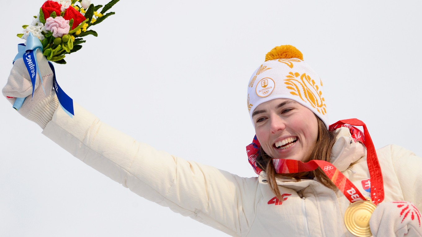 Petra Vlhová vyhrala slalom na ZOH v Pekingu 2022.
