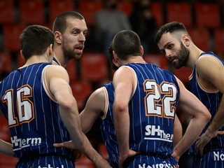 Na snímke basketbalisti Spišských Rytierov. 