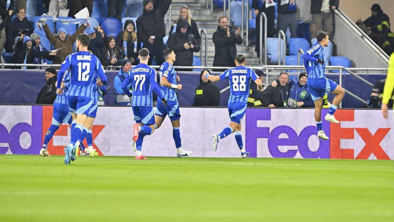 Futbalisti ŠK Slovan Bratislava.