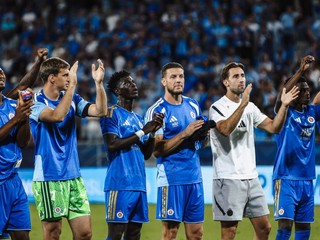 Záber zo zápasu ŠK Slovan Bratislava - AIF Mjällby v odvete 3. predkola Ligy majstrov