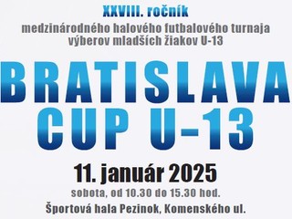 Pozvánka na 28.ročník medzinárodného futbalového turnaja U13 Bratislava cup