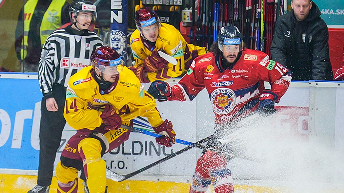 Momentka zo zápasu Zvolen - Trenčín