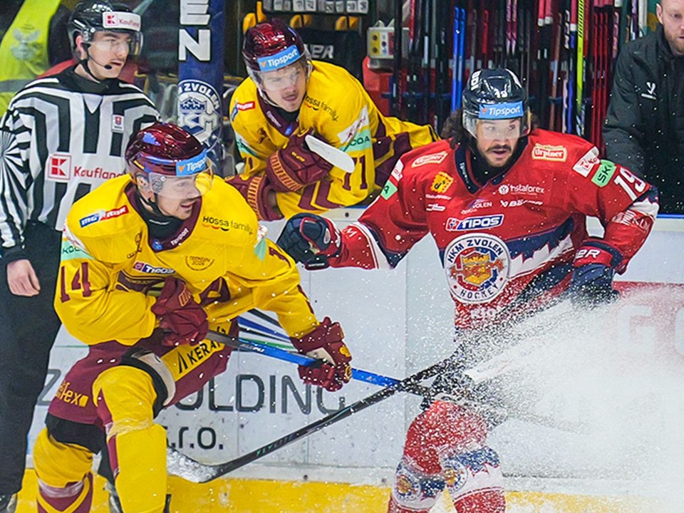 Momentka zo zápasu Zvolen - Trenčín