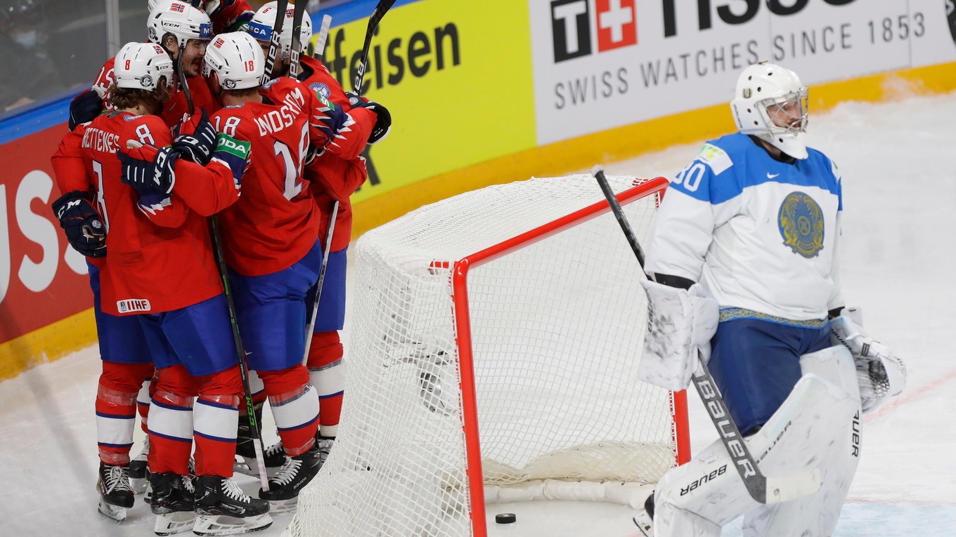 Zostrih a góly zápasu Nórsko - Kazachstan na MS v hokeji 2021.