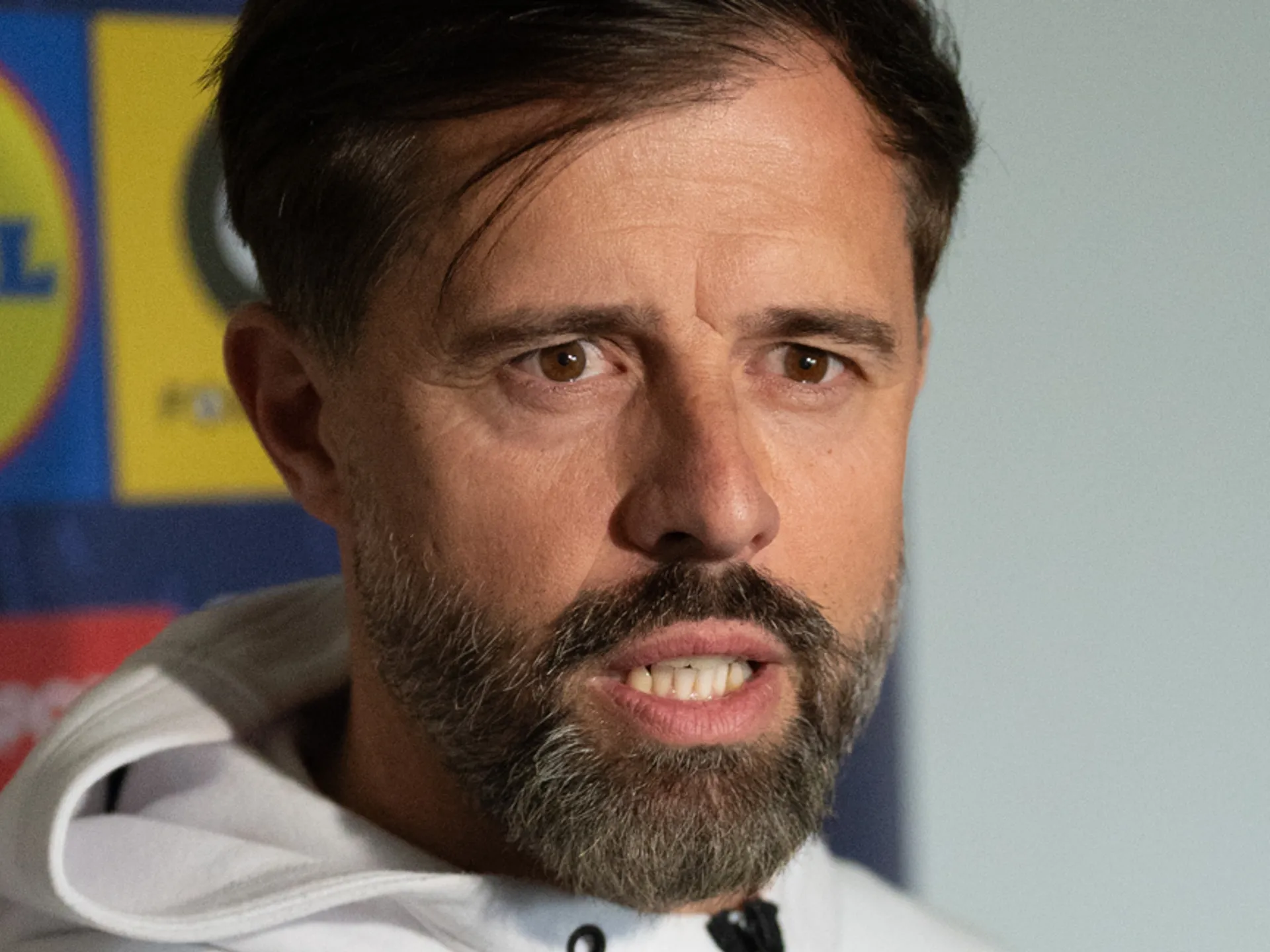 Tibor Goljan na mediálnom termíne reprezeentácie do 21 rokov v Šamoríne (22.3.2026)