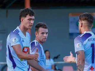 Futbalisti KFC Komárno.
