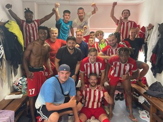 Radosť hráčov ŠK Svätý Jur.