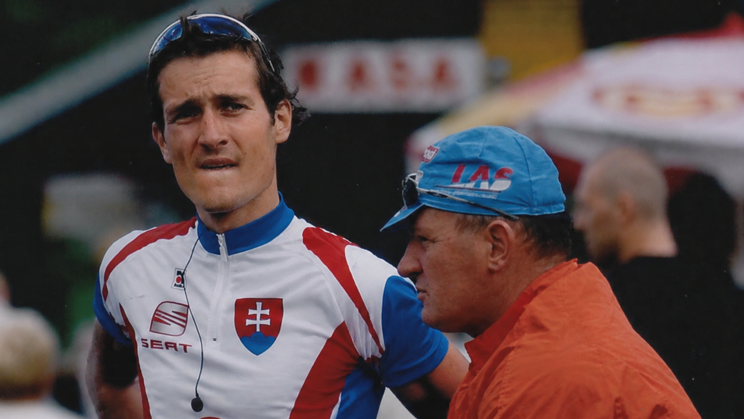 Ján Valach počas cyklistických pretekov Okolo Slovenska. 
