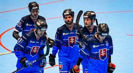 Hokejbalisti Slovenska počas MS 2026.