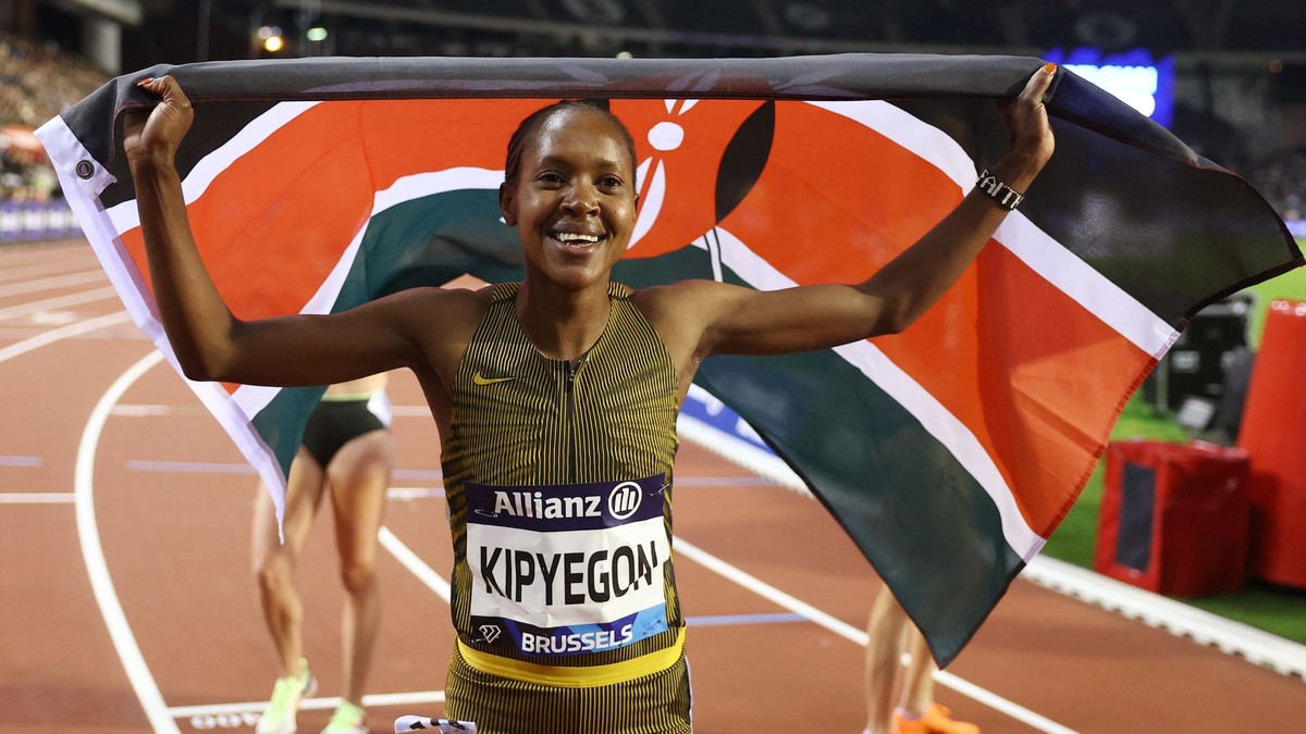 Kenská atlétka Faith Kipyegonová.