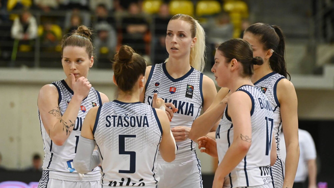Slovenské basketbalistky - ilustračná fotografia.