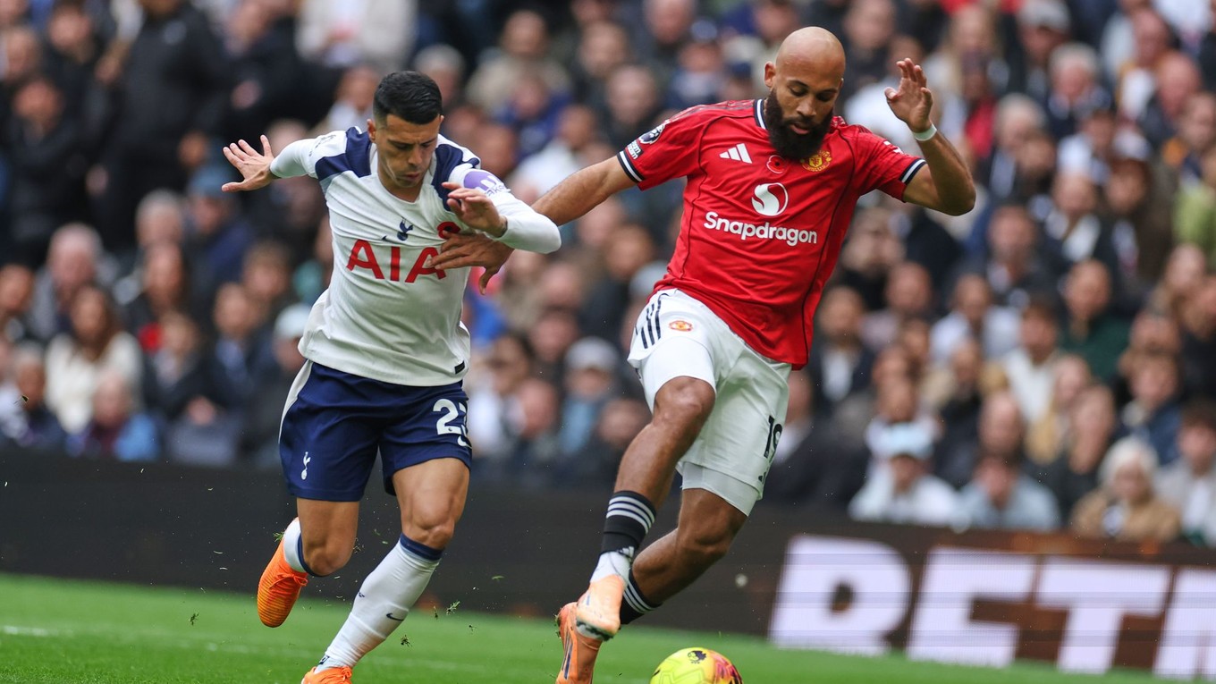 Momentka zo zápasu Tottenham - Man United