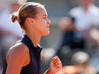 Anna Karolína Schmiedlová na Roland Garros 2023.