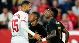 Momentka zo zápasu Sevilla - Real Madrid.