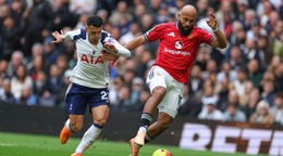 Momentka zo zápasu Tottenham - Man United