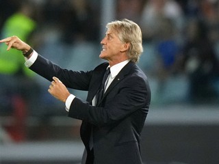 Tréner talianskej futbalovej reprezentácie Roberto Mancini.