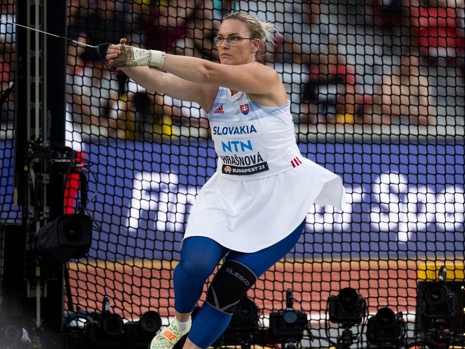 Slovenská reprezentantka Martina Hrašnová.