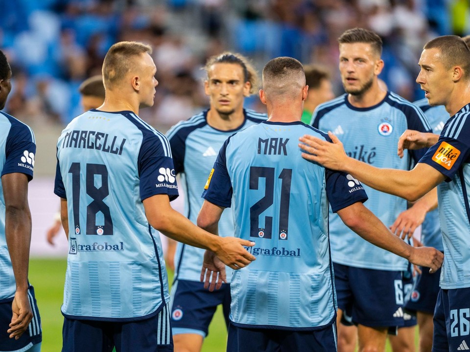 Futbalisti ŠK Slovan Bratislava.