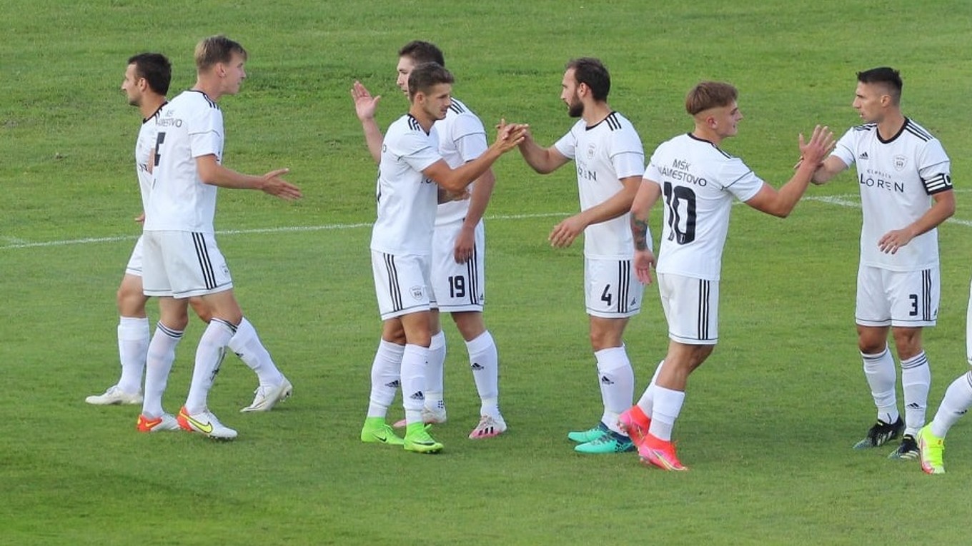 Futbalisti MŠK Námestovo.