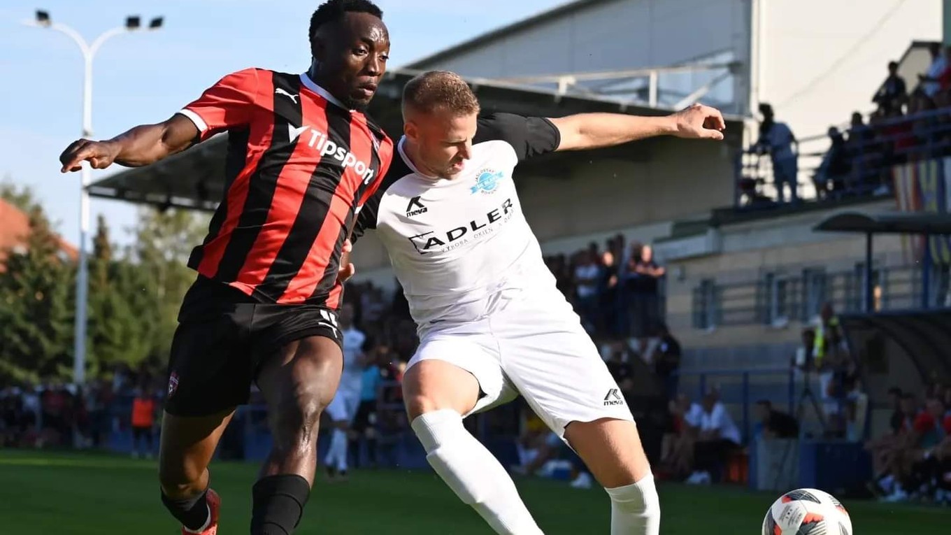 Peter Lančarič v zápase proti Trnave.