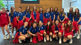 Slovenské hádzanárky do 17 rokov. 