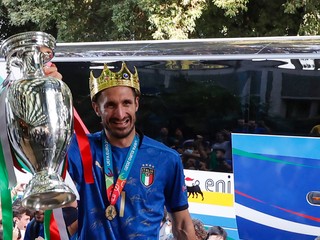 Kapitán talianskej futbalovej reprezentácie Giorgio Chiellini.